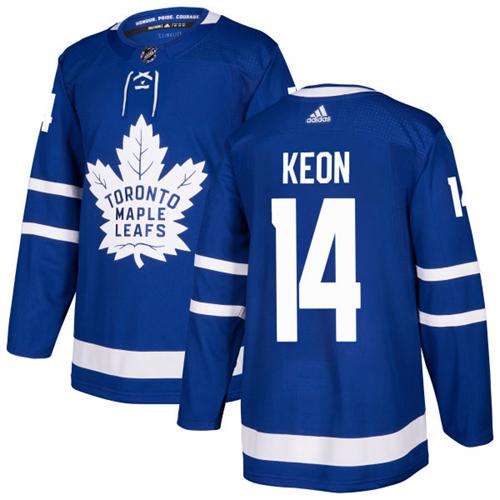 Adidas Men Toronto Maple Leafs #14 Dave Keon Blue Home Authentic Stitched NHL Jersey